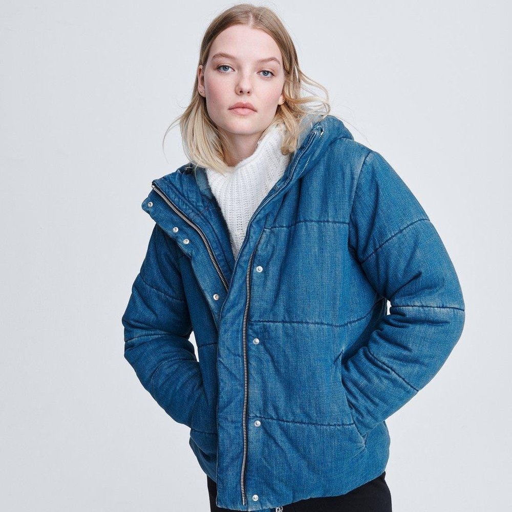 Rag & Bone Denim Puffer Coat new with tags!